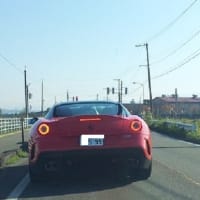 冬眠前にシーサイド、フェラーリ599GTO、Mの車検