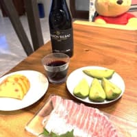 今宵のお酒と肴、フルボディと真鯛刺身【美酒、美食と読書、音楽】