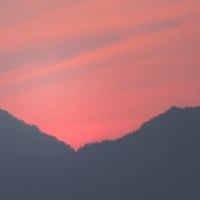二上山の日の出～北大伴　千早川４　２０２５．７