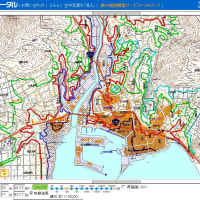 枕崎市（鹿児島県）の津波避難用の標高（海抜）の地図。自分の自宅や勤務先会社や通学先学校の標高がわかる