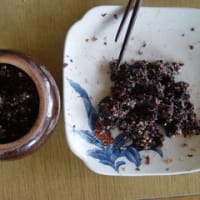 紫蘇を和えました
