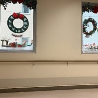 S病院のクリスマスディスプレイ