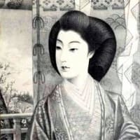 石版画美人　2