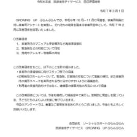 GROWING UP ぷらんぷらん 令和6年度事業所アンケートについて