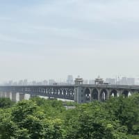 武漢長江大橋と亀山風景区