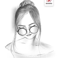 How to Draw a Beautiful Girl with Glass | কিভাবে চশমা পরা মেয়ের ছবি আঁকবে