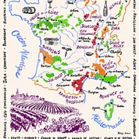 フランスのワイン地図