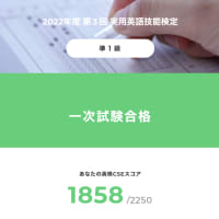 英検準1級 一次試験合格（高1）