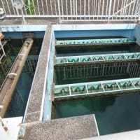 「湯の川内浄水場へ」