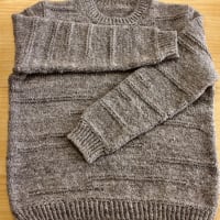 信田さんの手紡ぎ手編みセーター