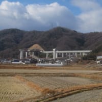 美作岡山道路・山陽道接続付近の工事状況（2025/1時点）