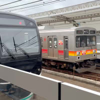 高津駅（DT09）にて　2020系2142Fと9020系9021F