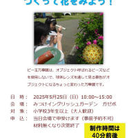 ビー玉万華鏡をつくって花をみよう！