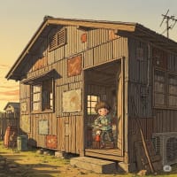 『バラックの空と、心のぬくもり』　詩