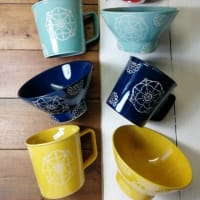 2025/04/25 入荷　春爛漫な器　陶器ビアカップ　リンゴ飯碗他