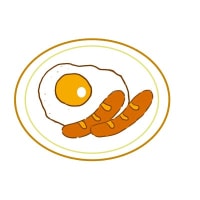 目玉焼き ウインナー イラスト