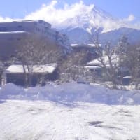 雪と富士山♪