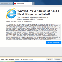 [アドウェア]偽Flash Playerを実行する