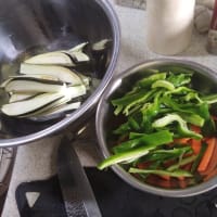 麻婆茄子と大根とツナサラダ