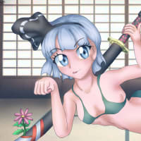 モデルな妖夢ちゃん、みょんちゃんポージング
