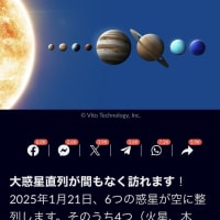 2025年1月21日惑星直列