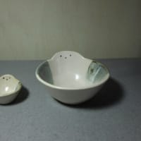 雪の妖精「シマエナガ」の器／生徒さんの新作