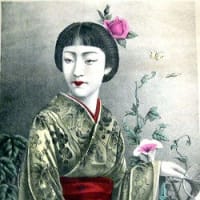 石版画美人