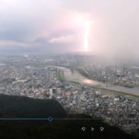 金華山で見た雷に衝撃を受けた。（2019年8月21日のこと）