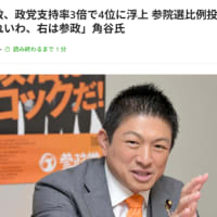 参政党の支持率が４位に