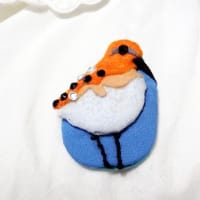 420  海鳥トウネンのブローチ