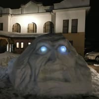 高田世界館の雪像