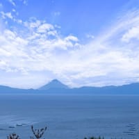 有村溶岩展望所から見た開聞岳