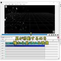 AviUtlのカスタムオブジェクトの「星」とカメラ制御を一緒に使う