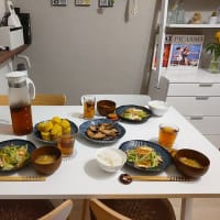 9月11日　かつおの甘辛焼き＆イカと野菜のピリ辛炒め定食de休肝日。