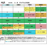 令和7年度　5月　きちの実　集団プログラム