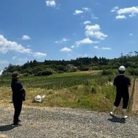 南三陸町にて、ネギ防除作業省力化に向けたドローンの農薬散布試験を実施しました。