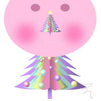 2010　オートシェイプ絵　クリスマスツリー