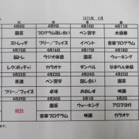 ２月・３月のデイケアの様子と４月のプログラム☆