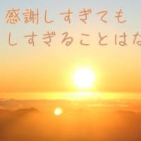 感謝しすぎてもしすぎることはない