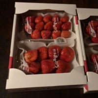 中学同期からあまおう4箱届く