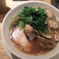 札幌  篝（かがり）の「蛤と牡蠣の醤油SOBA」