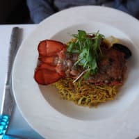 ドーハ ⇒ ロンドン　カタール航空 ＱＲ３便 ファーストクラス 機内食サービス