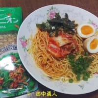 備後漬物の吉野家キムチのせピックルスコラボ・ヤマサ醤油仕立てのご飯がススムのキムチまぜ麺①