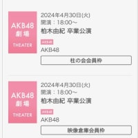 チケット落選（ゆきりん卒業公演・AKB48最後の日）