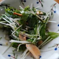 ジャーマンポテト　水菜とエリンギのサラダ