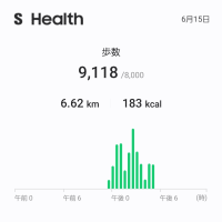 今日の歩数。