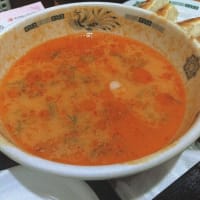 【株主優待】日高屋：ピリ辛とんこつつけ麺＋餃子（6個）セット(2025年7月)