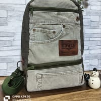 お父様の遺品からリメイクバッグシリーズ！ボディバッグ完成〜🙌