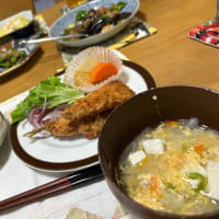 なす、ピーマン、豚肉の味噌炒め