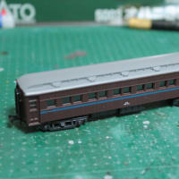 鉄道行き先板受け枠とプラ板